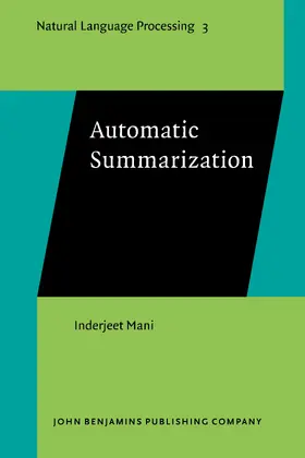 Mani |  Automatic Summarization | Buch |  Sack Fachmedien