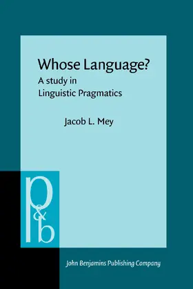 Mey |  Whose Language? | Buch |  Sack Fachmedien