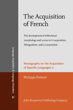 Prévost |  The Acquisition of French | Buch |  Sack Fachmedien