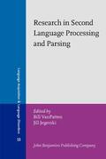 VanPatten / Jegerski |  Research in Second Language Processing and Parsing | Buch |  Sack Fachmedien
