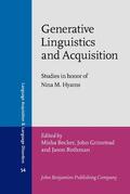 Becker / Grinstead / Rothman |  Generative Linguistics and Acquisition | Buch |  Sack Fachmedien