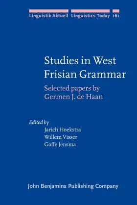 Haan / Hoekstra / Visser | Studies in West Frisian Grammar | Buch | 978-90-272-5544-0 | www.sack.de