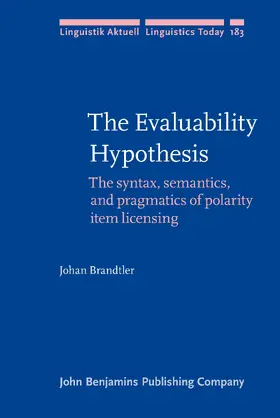 Brandtler | The Evaluability Hypothesis | Buch | 978-90-272-5566-2 | sack.de