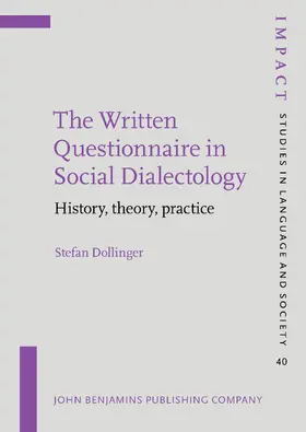 Dollinger |  The Written Questionnaire in Social Dialectology | Buch |  Sack Fachmedien