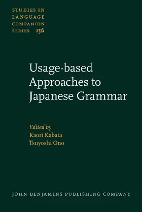 Kabata / Ono |  Usage-based Approaches to Japanese Grammar | Buch |  Sack Fachmedien