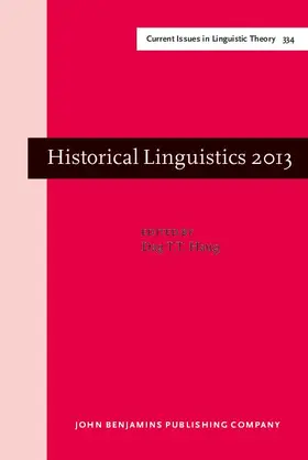Haug |  Historical Linguistics 2013 | eBook | Sack Fachmedien