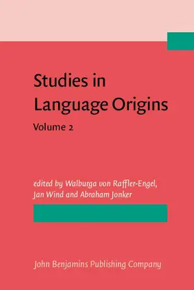 Raffler-Engel / Wind / Jonker |  Studies in Language Origins | eBook | Sack Fachmedien