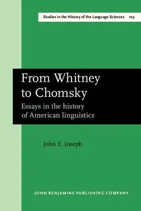 Joseph |  From Whitney to Chomsky | eBook | Sack Fachmedien