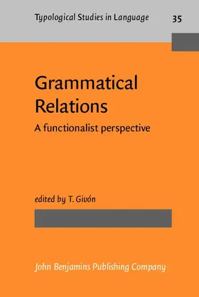 Givón / Givon |  Grammatical Relations | eBook | Sack Fachmedien