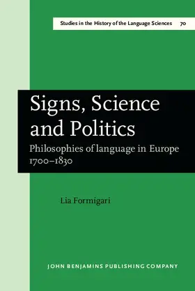 Formigari |  Signs, Science and Politics | eBook | Sack Fachmedien