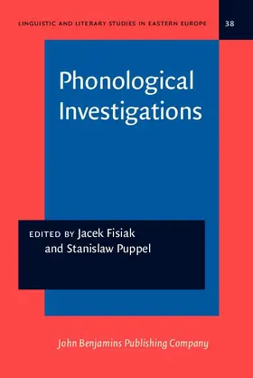Fisiak / Puppel |  Phonological Investigations | eBook | Sack Fachmedien