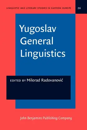 Radovanovic |  Yugoslav General Linguistics | eBook | Sack Fachmedien