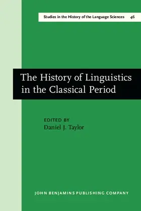 Taylor |  The History of Linguistics in the Classical Period | eBook | Sack Fachmedien