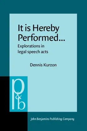 Kurzon |  It is Hereby Performed... | eBook | Sack Fachmedien