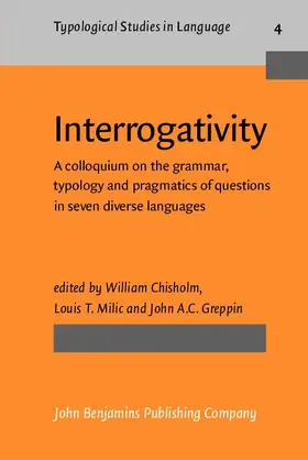 Chisholm / Milic / Greppin |  Interrogativity | eBook | Sack Fachmedien