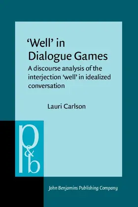 Carlson |  &#8216;Well&#8217; in Dialogue Games | eBook | Sack Fachmedien