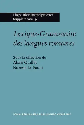Guillet / Fauci |  Lexique-Grammaire des langues romanes | eBook | Sack Fachmedien