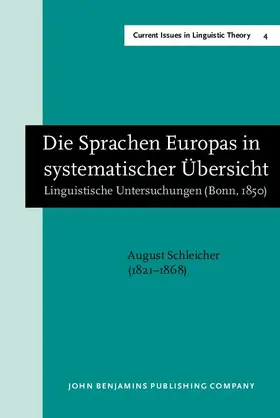 Schleicher |  Die Sprachen Europas in systematischer Übersicht | eBook | Sack Fachmedien