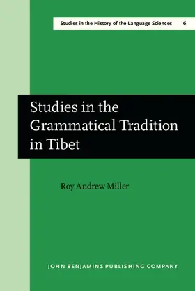 Miller |  Studies in the Grammatical Tradition in Tibet | eBook | Sack Fachmedien