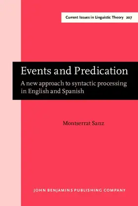 Sanz |  Events and Predication | eBook | Sack Fachmedien