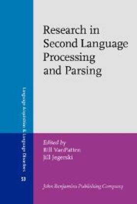 VanPatten / Jegerski |  Research in Second Language Processing and Parsing | eBook | Sack Fachmedien