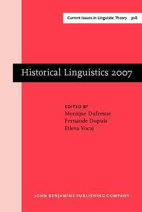 Dufresne / Dupuis / Vocaj |  Historical Linguistics 2007 | eBook | Sack Fachmedien