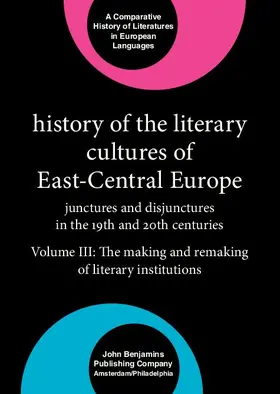 Cornis-Pope / Neubauer |  History of the Literary Cultures of East-Central Europe | eBook | Sack Fachmedien