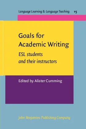 Cumming |  Goals for Academic Writing | eBook | Sack Fachmedien