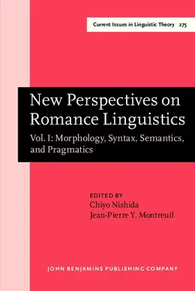 Nishida / Montreuil |  New Perspectives on Romance Linguistics | eBook | Sack Fachmedien