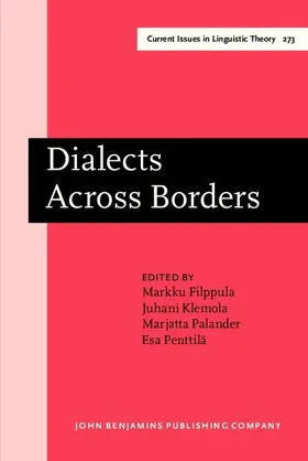 Filppula / Klemola / Palander |  Dialects Across Borders | eBook | Sack Fachmedien