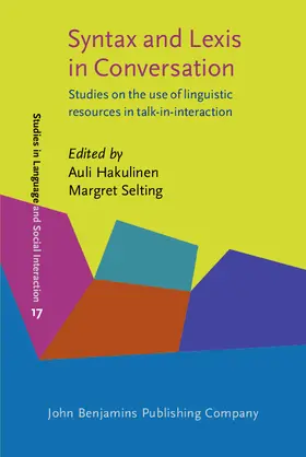 Hakulinen / Selting |  Syntax and Lexis in Conversation | eBook | Sack Fachmedien