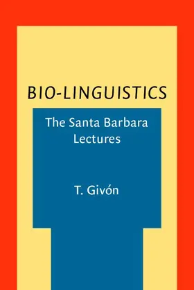 Givón / Givon |  Bio-Linguistics | eBook | Sack Fachmedien