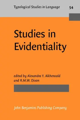 Aikhenvald / Dixon |  Studies in Evidentiality | eBook | Sack Fachmedien