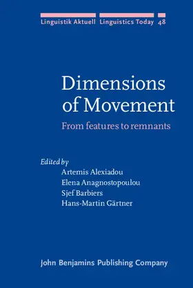 Alexiadou / Anagnostopoulou / Barbiers |  Dimensions of Movement | eBook | Sack Fachmedien