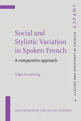 Armstrong |  Social and Stylistic Variation in Spoken French | eBook | Sack Fachmedien