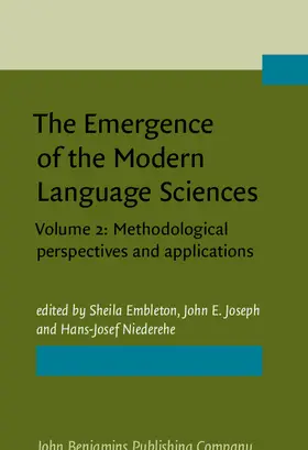 Embleton / Joseph / Niederehe |  The Emergence of the Modern Language Sciences | eBook | Sack Fachmedien