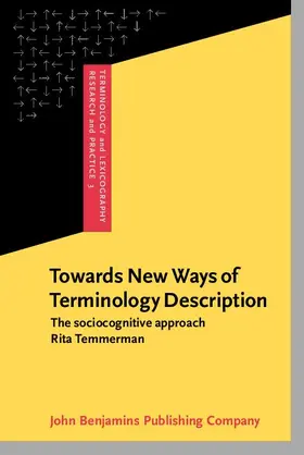 Temmerman |  Towards New Ways of Terminology Description | eBook | Sack Fachmedien
