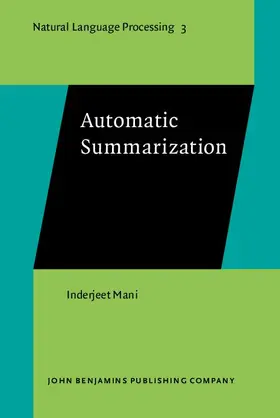 Mani |  Automatic Summarization | eBook | Sack Fachmedien