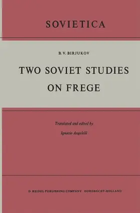 Birjukov |  Two Soviet Studies on Frege | Buch |  Sack Fachmedien
