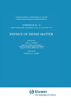 Hansen | Physics of Dense Matter | Buch | 978-90-277-0406-1 | sack.de