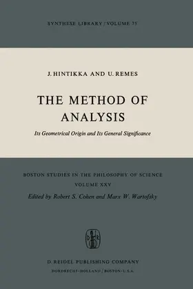 Remes / Hintikka | The Method of Analysis | Buch | 978-90-277-0532-7 | sack.de