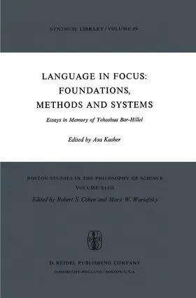 Kasher |  Language in Focus: Foundations, Methods and Systems | Buch |  Sack Fachmedien
