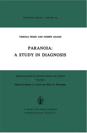 Fried / Agassi |  Paranoia: A Study in Diagnosis | Buch |  Sack Fachmedien