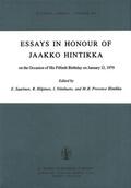 Saarinen / Niiniluoto / Hilpinen |  Essays in Honour of Jaakko Hintikka | Buch |  Sack Fachmedien