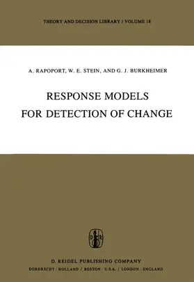 Rapoport / Stein / Burkheimer |  Response Models for Detection of Change | Buch |  Sack Fachmedien