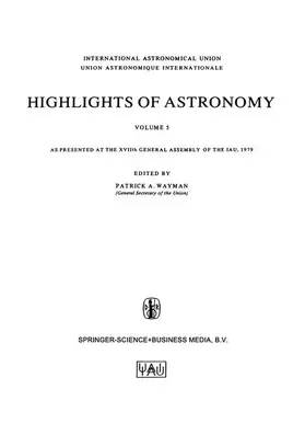 Wayman |  Highlights of Astronomy, Volume 5 | Buch |  Sack Fachmedien