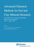 Banwart / Stucki |  Advanced Chemical Methods for Soil and Clay Minerals Research | Buch |  Sack Fachmedien