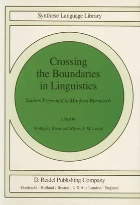 Levelt / Klein |  Crossing the Boundaries in Linguistics | Buch |  Sack Fachmedien