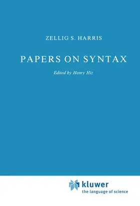 Harris / Hiz |  Papers on Syntax | Buch |  Sack Fachmedien