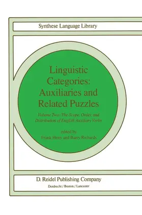 Heny / Richards |  Linguistic Categories: Auxiliaries and Related Puzzles | Buch |  Sack Fachmedien